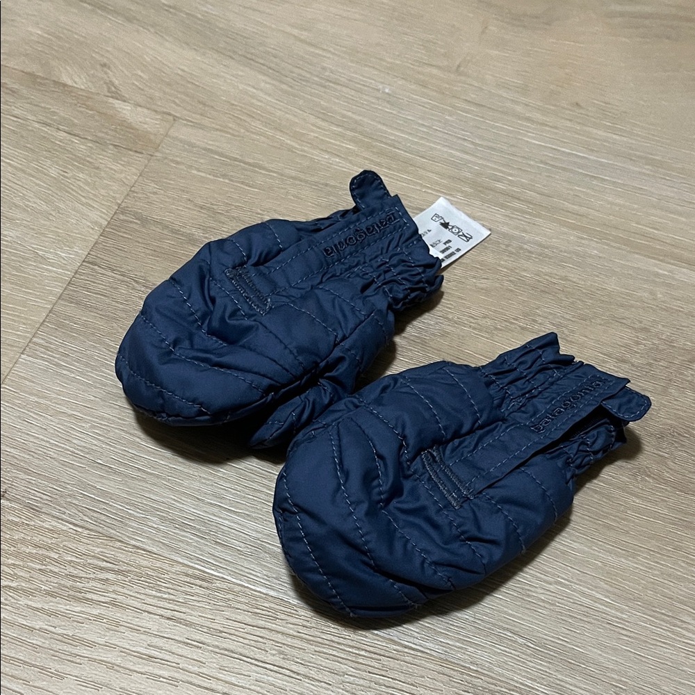 Patagonia Dark Blue Kids Mittens XS 0-6 Months